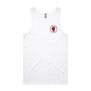 Front White Singlet with Gloves