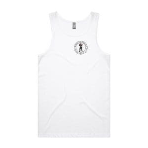 Front White Singlet with Soldier