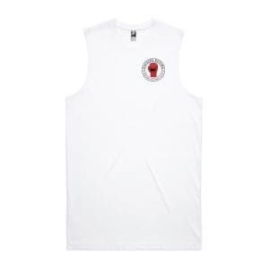 Front White Tank with Gloves
