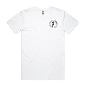 Front White Tee with Soldier