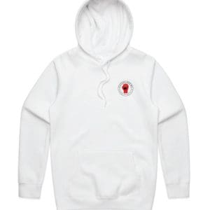 Adult White hoodie with Glove
